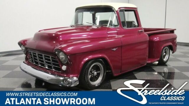 classic vintage chrome chevy big window 3100 350 v8 auto transmission plum 1955 Chevrolet Other Pickups Big Window (3)