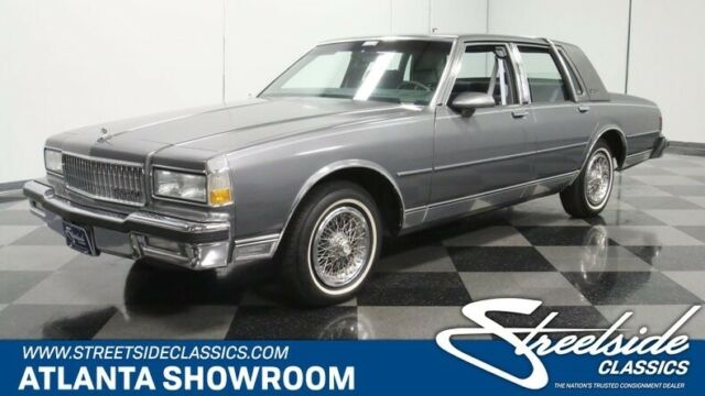 classic vintage chrome chevy brougham carprice 5.0 v8 auto transmission gray 1990 Chevrolet Caprice Brougham LS