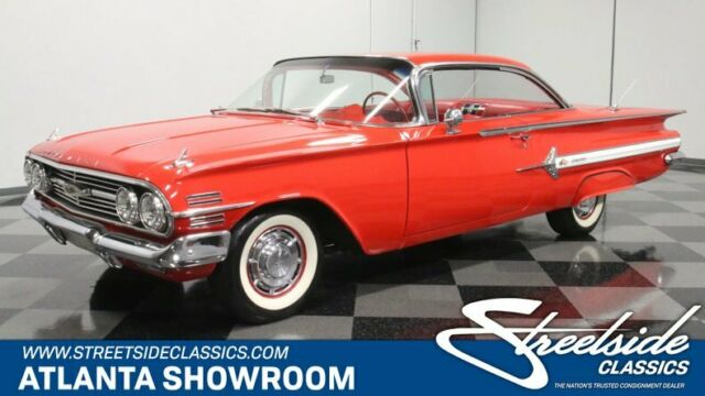 classic vintage chrome chevy bubble top 348 v8 4 speed manual trans red 1960 Chevrolet Impala Bubble Top