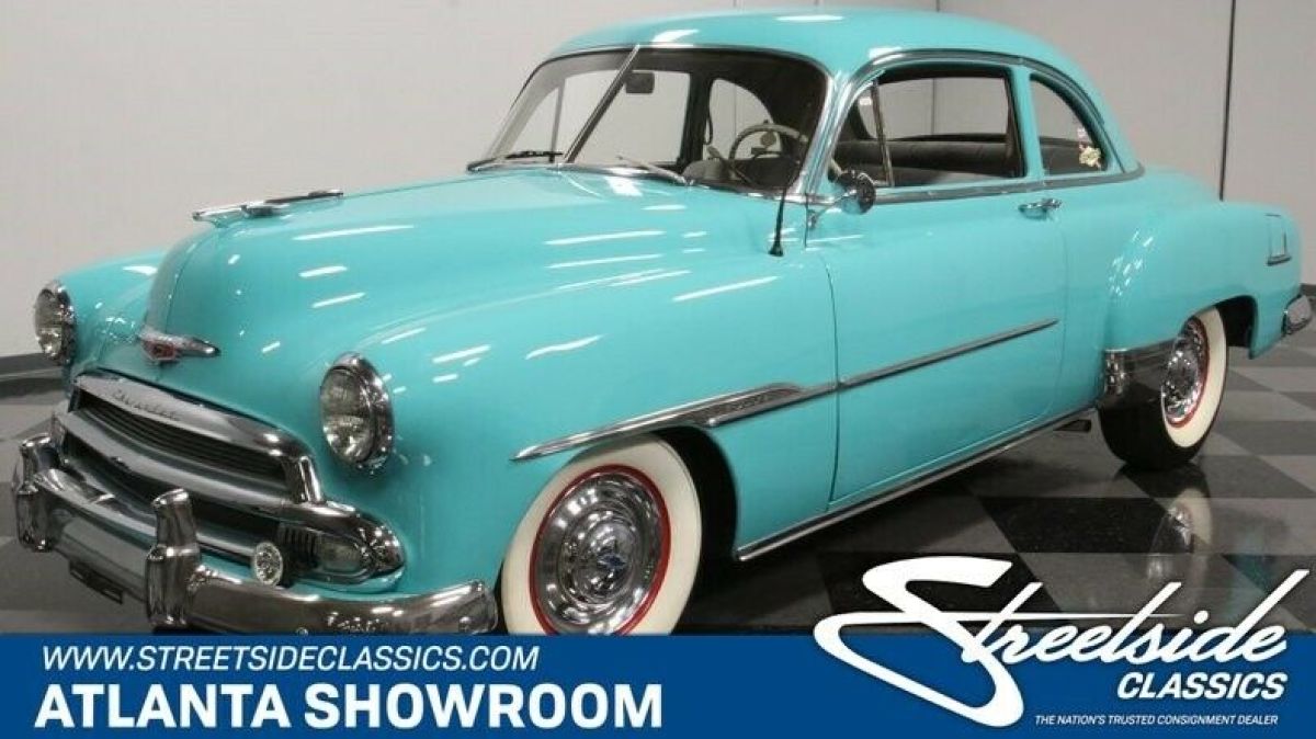 classic vintage chrome chevy deluxe 235 6 cylinder auto transmission seafoam gre 1951 Chevrolet Other