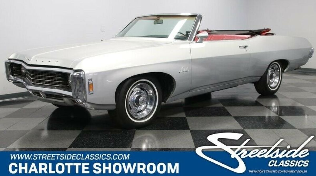 classic vintage chrome Chevy drop rag top SBC automatic 1969 Chevrolet Impala Convertible