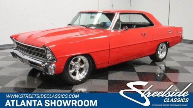 classic vintage chrome chevy II nova 355 v8 4 speed auto transmission red 1967 Chevrolet Nova Chevy II