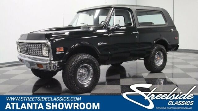 classic vintage chrome chevy k5 blazer 350 v8 auto transmission black suv 1972 Chevrolet K5 Blazer CST