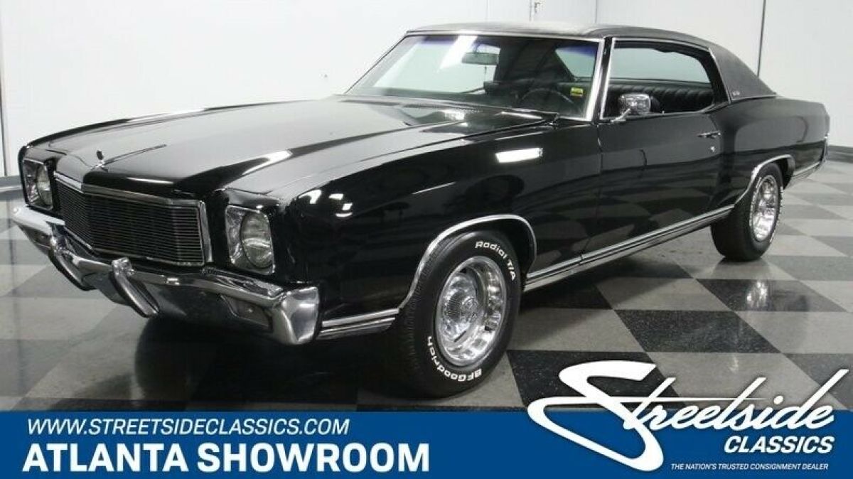 classic vintage chrome chevy monte 454 v8 big block 3-speed auto transmission bl 1972 Chevrolet Monte Carlo