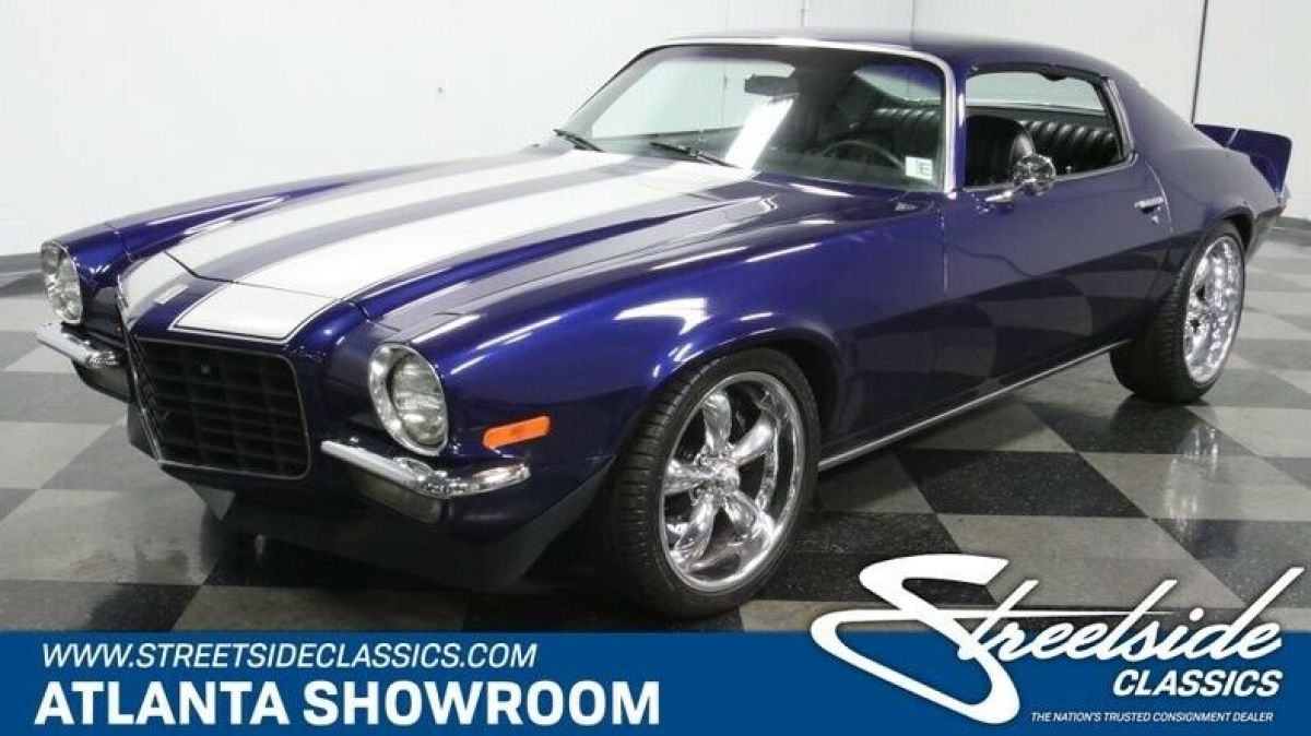 classic vintage chrome chevy muscle car ls1 restomod 5.7 v8 auto transmission bl 1972 Chevrolet Camaro LS1 Restomod