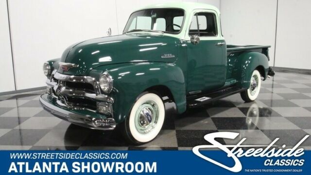 classic vintage chrome chevy pickup 3100 5 window inline 6 green 1954 Chevrolet Other Pickups 5 Window