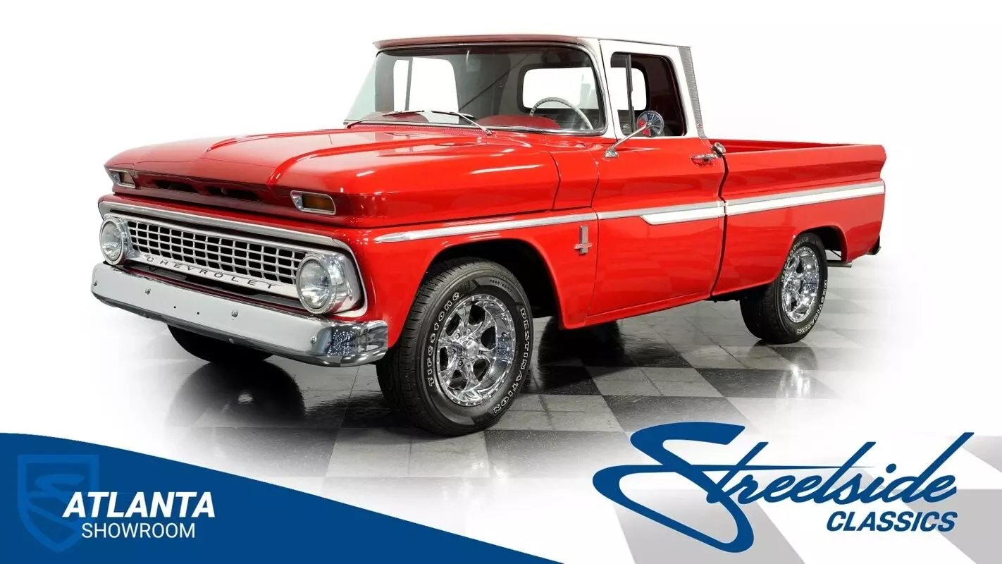 classic vintage chrome chevy pickup c10 292 inline 6 manual transmission 1963 Chevrolet C-10