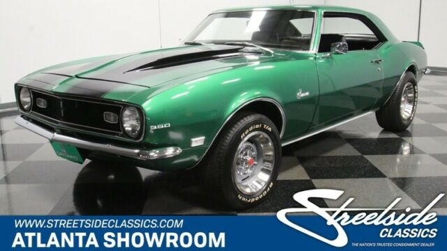 classic vintage chrome chevy pony car 327 v8 4 speed manual green 1968 Chevrolet Camaro --