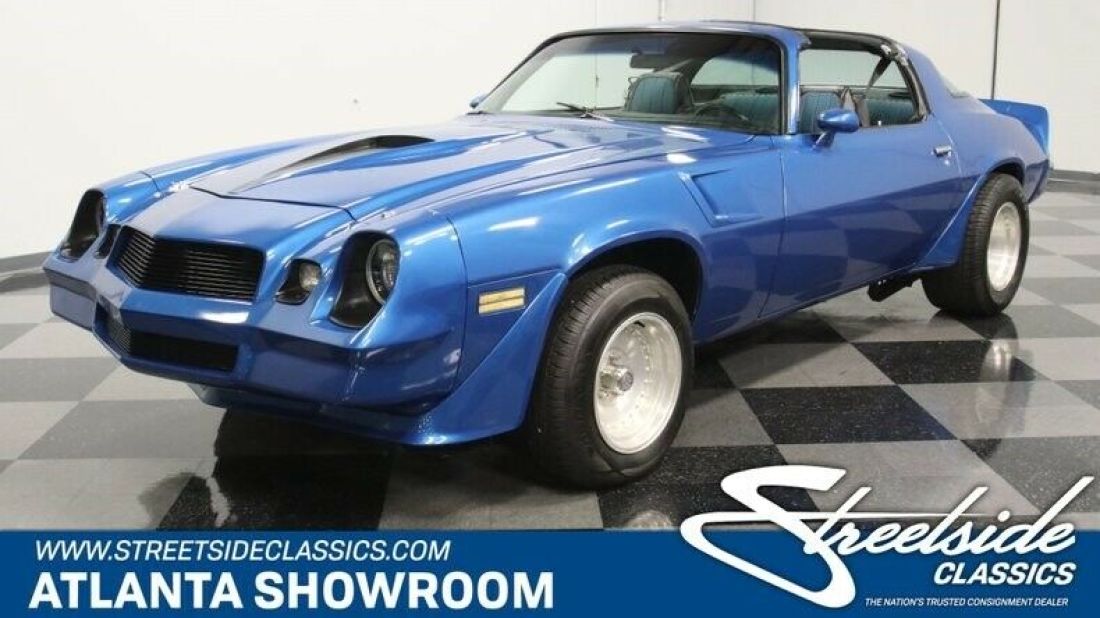 classic vintage chrome chevy pony car z28 350 v8 auto transmission blue 1981 Chevrolet Camaro Z/28