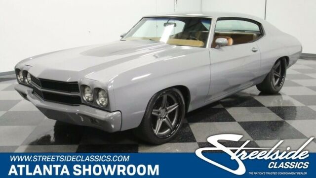 classic vintage chrome chevy restomod 602 liter ls3 v8 manual trans nardo gray 1970 Chevrolet Chevelle Restomod