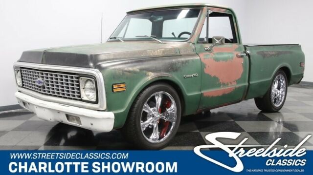 classic vintage chrome chevy short bed Edlebrock Holley Ridler Alpine Auto Meter 1970 Chevrolet C-10 Patina Restomod