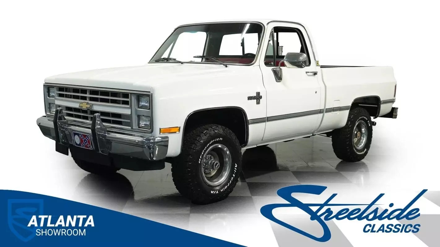 classic vintage chrome chevy silverado k10 350 v8 auto transmission 1987 Chevrolet K10 Silverado 4x4