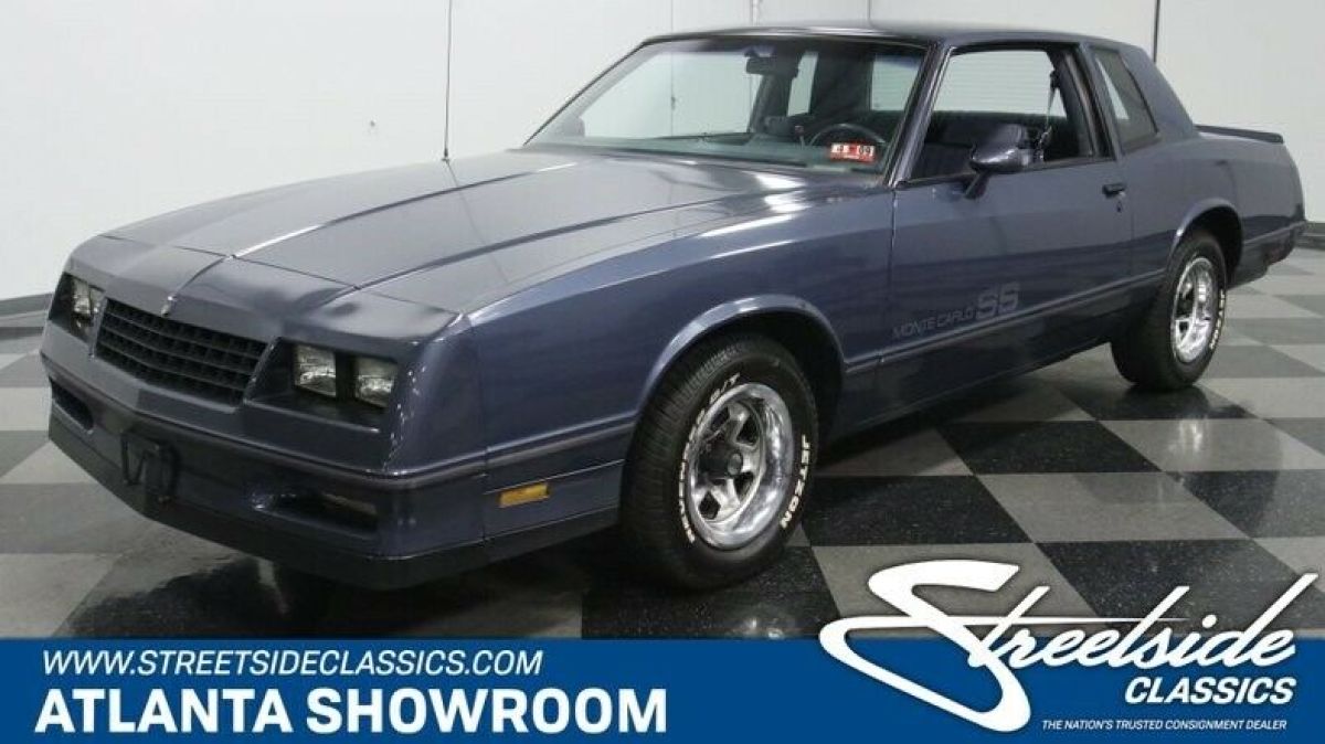 classic vintage chrome chevy ss 305 v8 auto transmission light blue metallic 1984 Chevrolet Monte Carlo SS