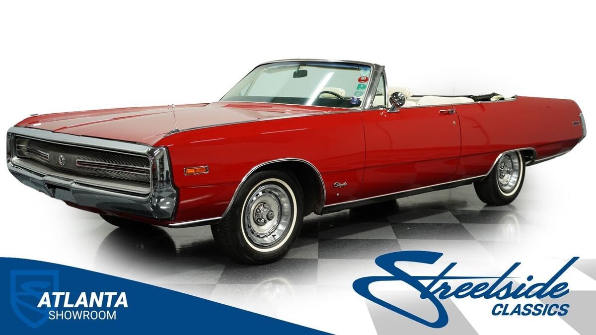 classic vintage chrome chrysler 440 v8 auto transmission convertible 1970 Chrysler 300 Series Convertible