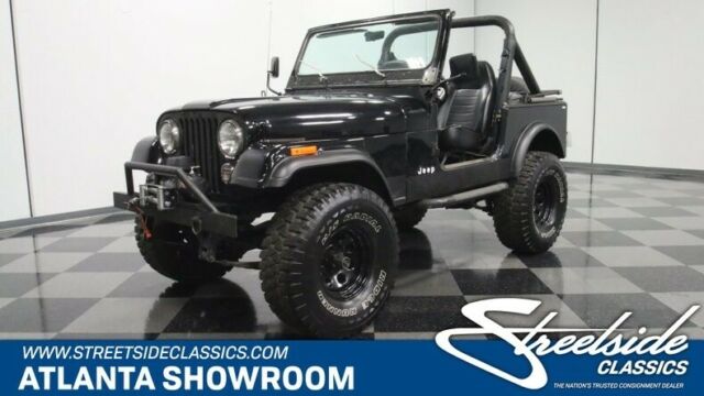 classic vintage chrome cj7 4x4 soft top 4.2 liter inline 6 4 speed manual black 1985 Jeep CJ --