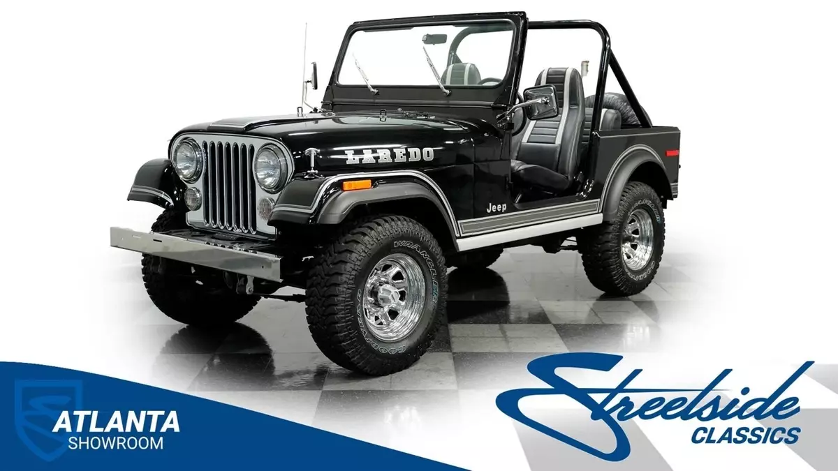 classic vintage chrome cj7 laredo 304 v8 manual transmission 4x4 1980 Jeep CJ Laredo