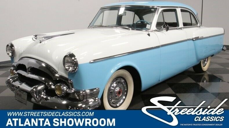 classic vintage chrome clipper 327 straight v8 auto transmission teal blue 1954 Packard Clipper