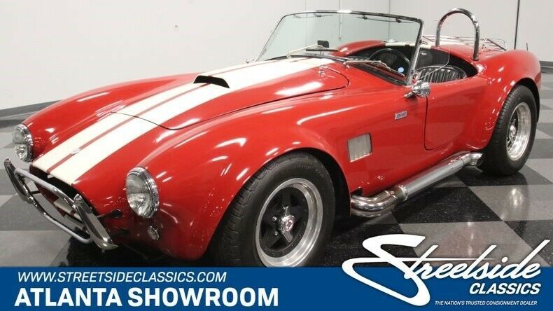 classic vintage chrome cobra naf 289 v8 automatic transmission red 1965 Shelby Cobra NAF