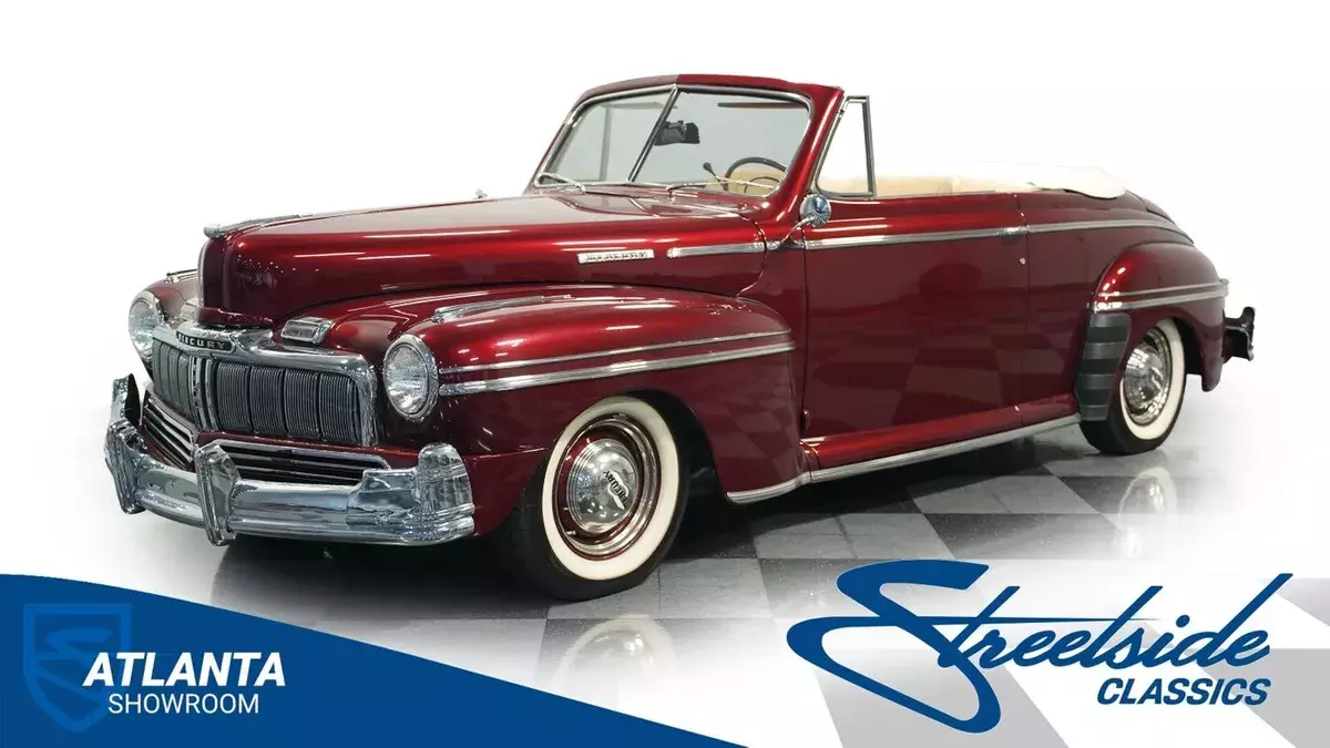 classic vintage chrome convertible flathead v8 auto transmission mercury 1947 Mercury Eight Convertible
