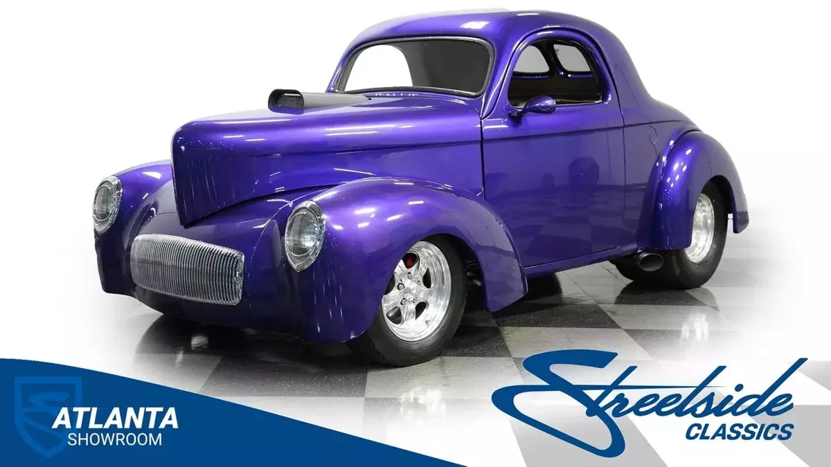 classic vintage chrome coupe 454 big block v8 auto transmission willys 1941 Willys Coupe