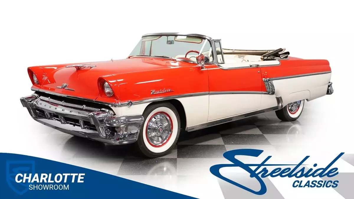 classic vintage chrome drop rag top 50s cruiser 1956 Mercury Montclair Convertible