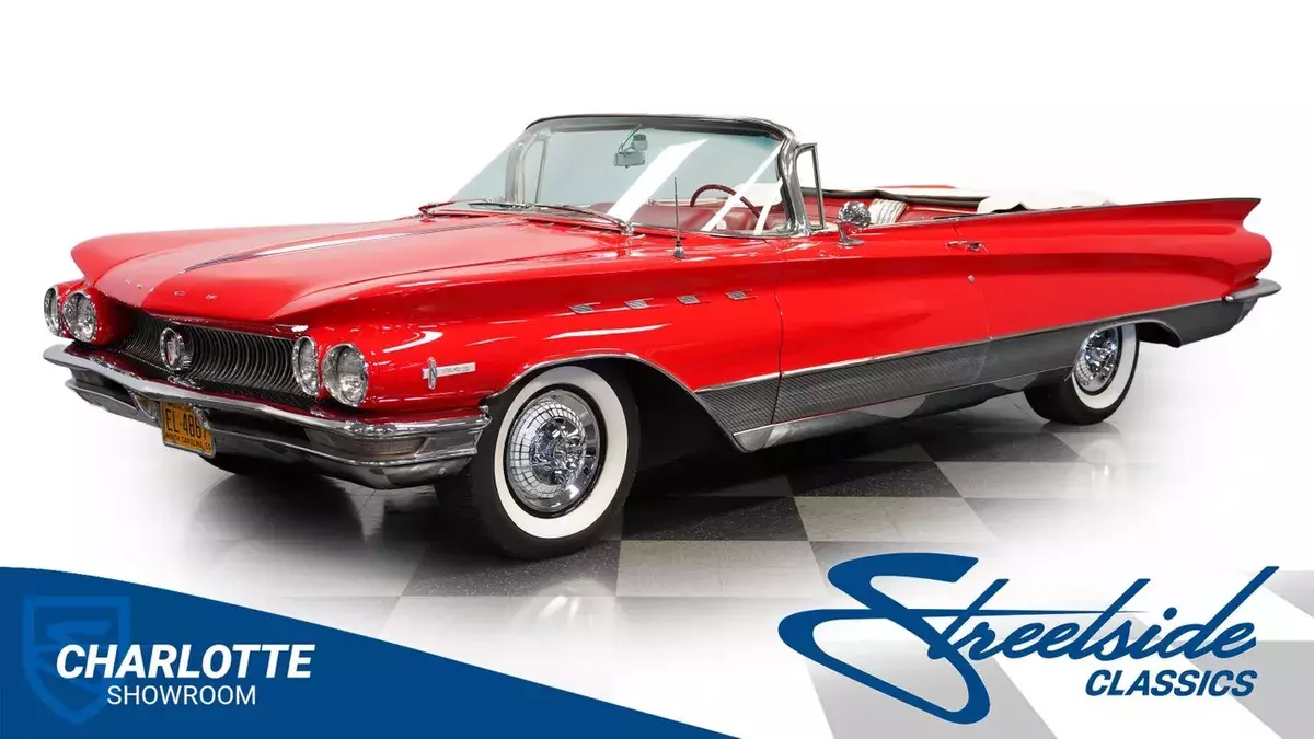 classic vintage chrome drop rag top automatic transmission restored American lux 1960 Buick Electra 225 Convertible