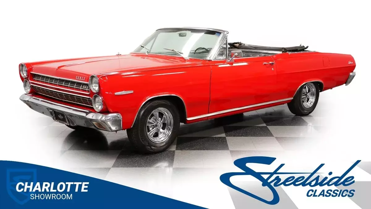 classic vintage chrome drop rag top cruiser automatic transmission Cragar SS 1966 Mercury Comet Caliente Convertible