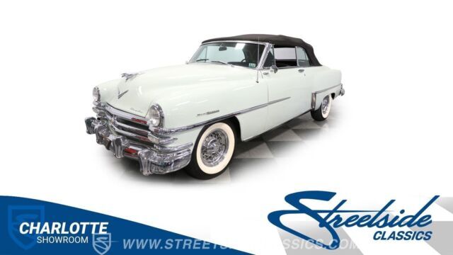 classic vintage chrome drop rag top wide white walls automatic wire wheels 1953 Chrysler New Yorker Deluxe