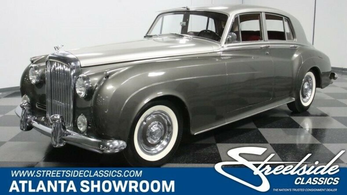 classic vintage chrome european luxury rolls s1 4.9 inline six auto transmission 1958 Bentley S1