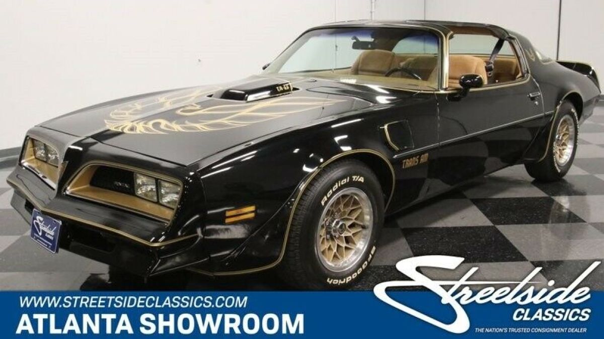classic vintage chrome firebird trans am 400 v8 4-speed manual t/a black 1978 Pontiac Firebird Trans Am
