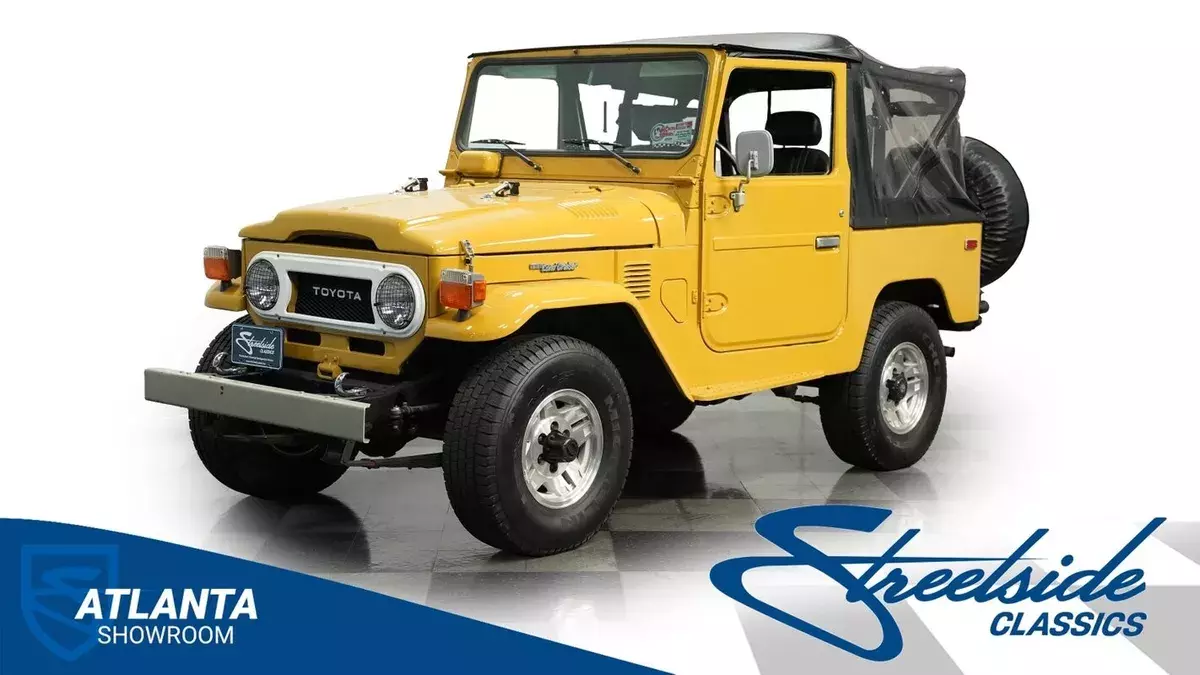 classic vintage chrome fj40 4.2 liter line 6 cylinder manual transmission 1978 Toyota Land Cruiser FJ40