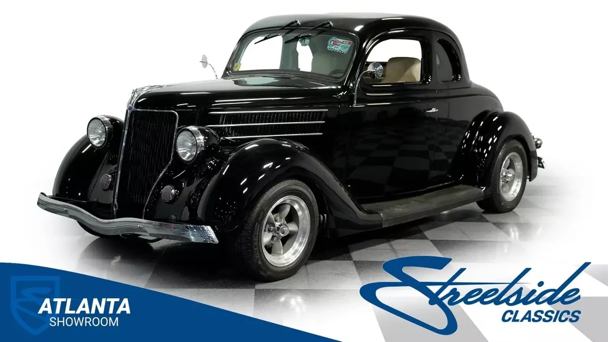 classic vintage chrome fomoco 5-window coupe 307 v8 auto transmission 1936 Ford 5-Window Coupe