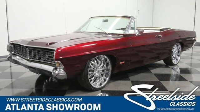 classic vintage chrome fomoco convertible 390 v8 auto transmission red 1968 Ford Galaxie 500 Convertible