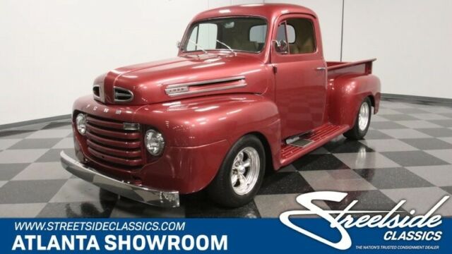 classic vintage chrome fomoco f1 305 v8 auto transmission garnet red 1948 Ford Other Pickups --