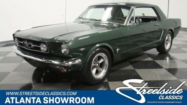 classic vintage chrome fomoco pony car 289 v8 manual trans green 1965 Ford Mustang --