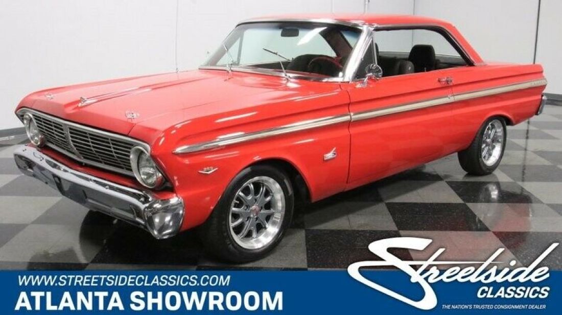 classic vintage chrome fomoco restomod 5.0 liter v8 4-speed manual transmission 1965 Ford Falcon Restomod