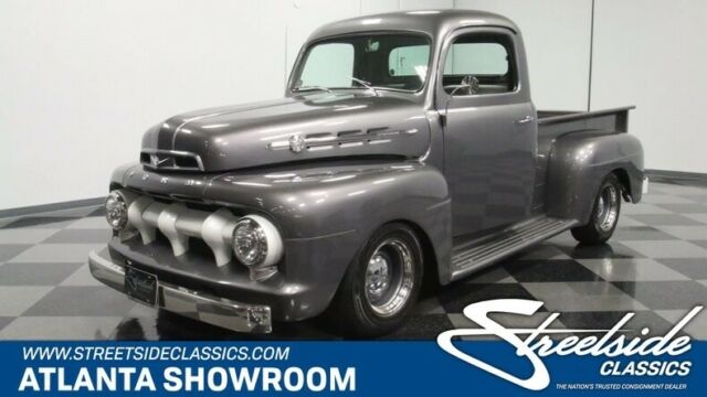 classic vintage chrome fomoco restomod f-1 5.0l v8 c6 transmission gray 1952 Ford Other Pickups Restomod