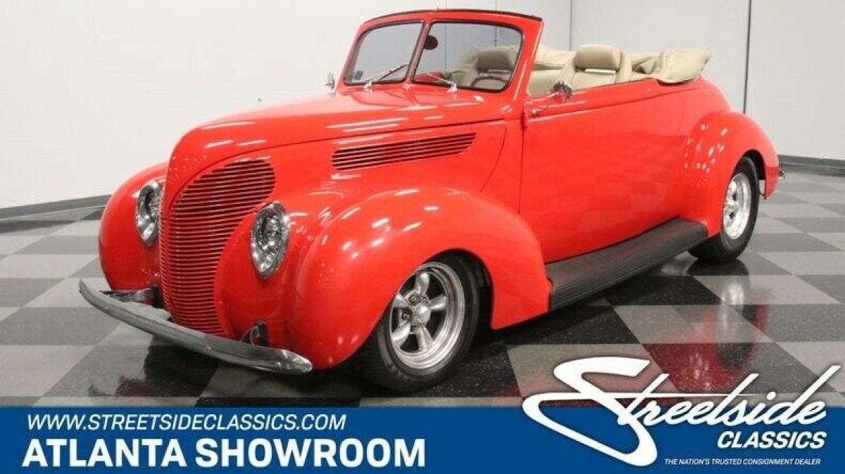 classic vintage chrome fomoco roadster 454 big block auto transmission red 1938 Ford Other