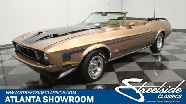 classic vintage chrome fomoco stang convertible 351 cleveland v8 auto transmissi 1973 Ford Mustang Convertible