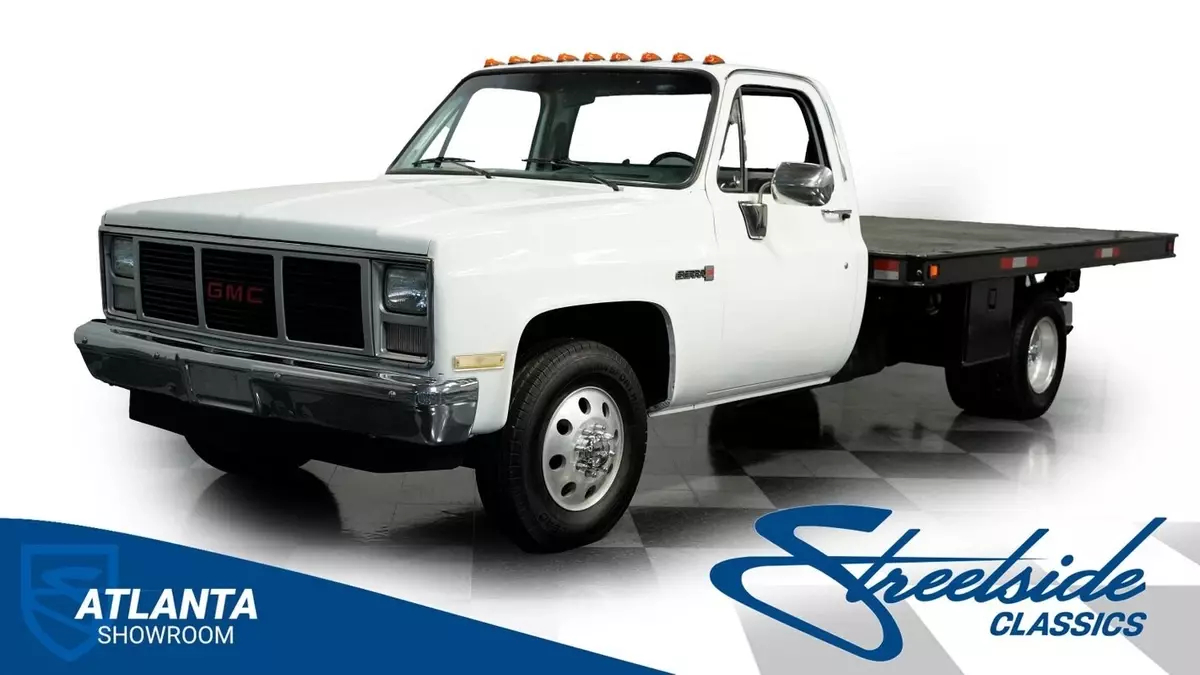 classic vintage chrome gmc flatbed 350 v8 auto transmission pickup 1985 GMC 3500 Flatbed Dually