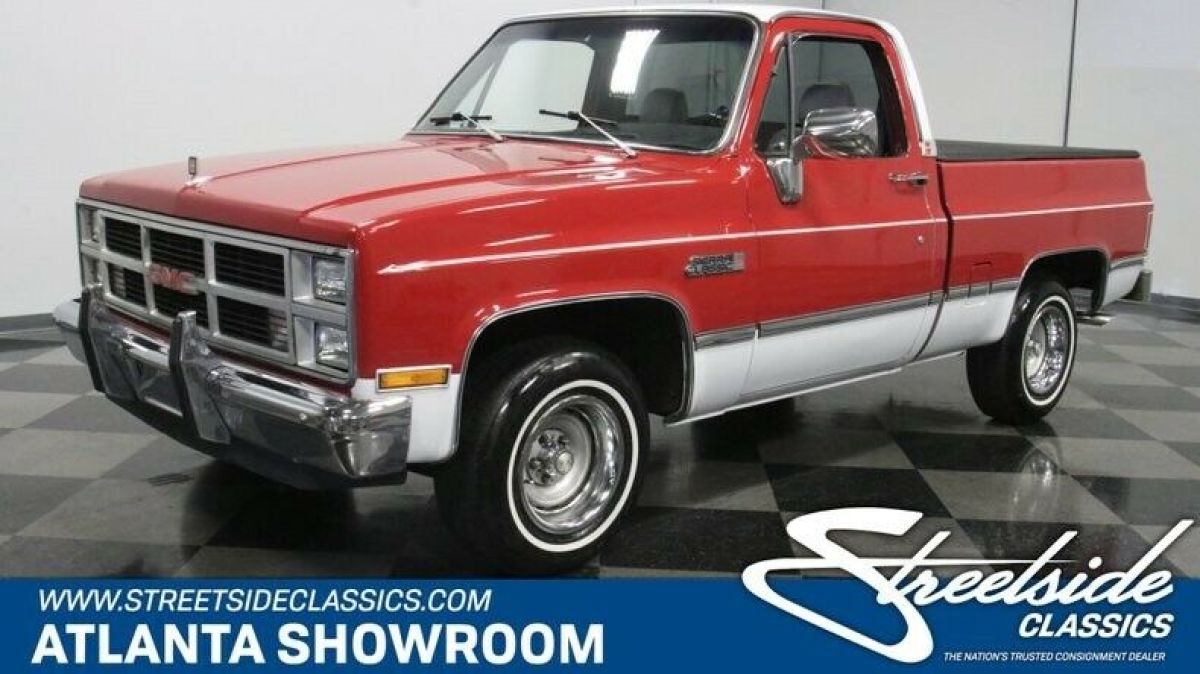 classic vintage chrome gmc square body 1500 350 v8 auto transmission red 1983 GMC Other