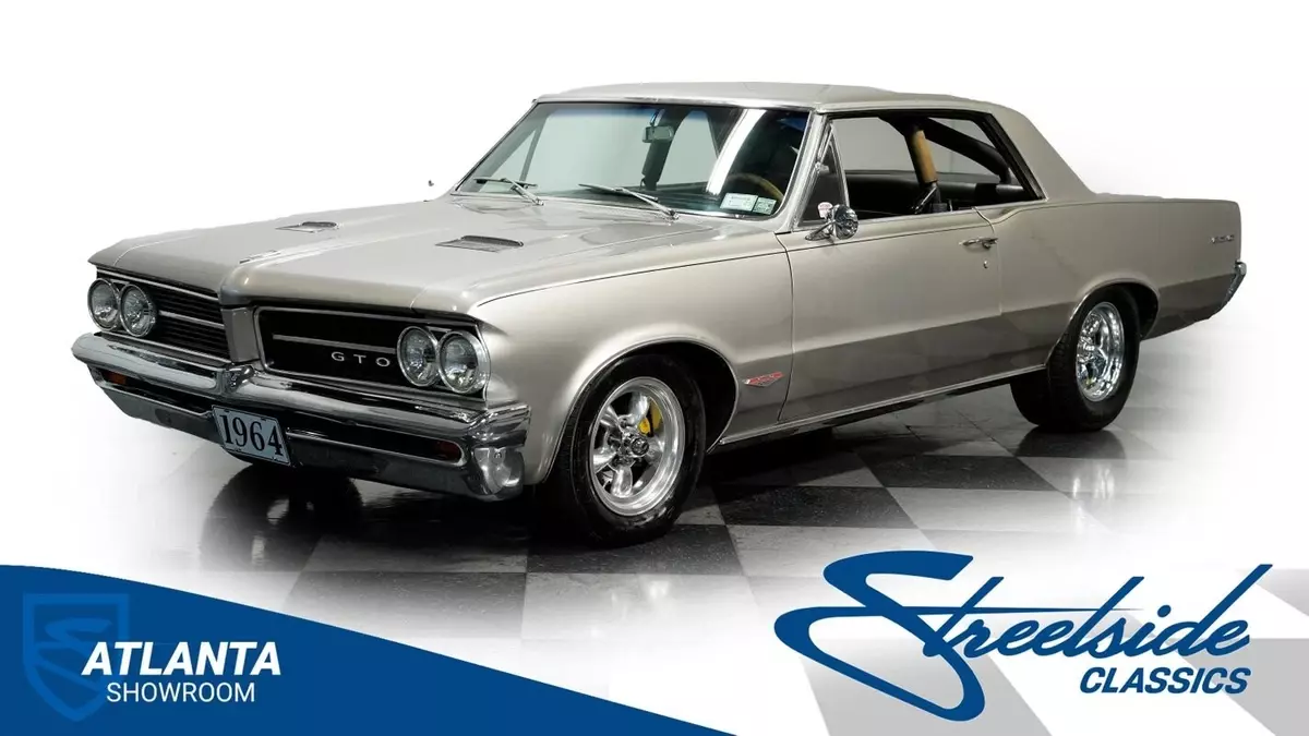 classic vintage chrome gto 462 stroker v8 auto transmission silver 1964 Pontiac GTO