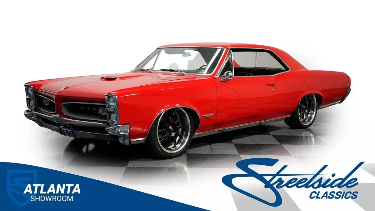classic vintage chrome gto restomod ls2 v8 auto transmission red 1966 Pontiac GTO LS2 Restomod