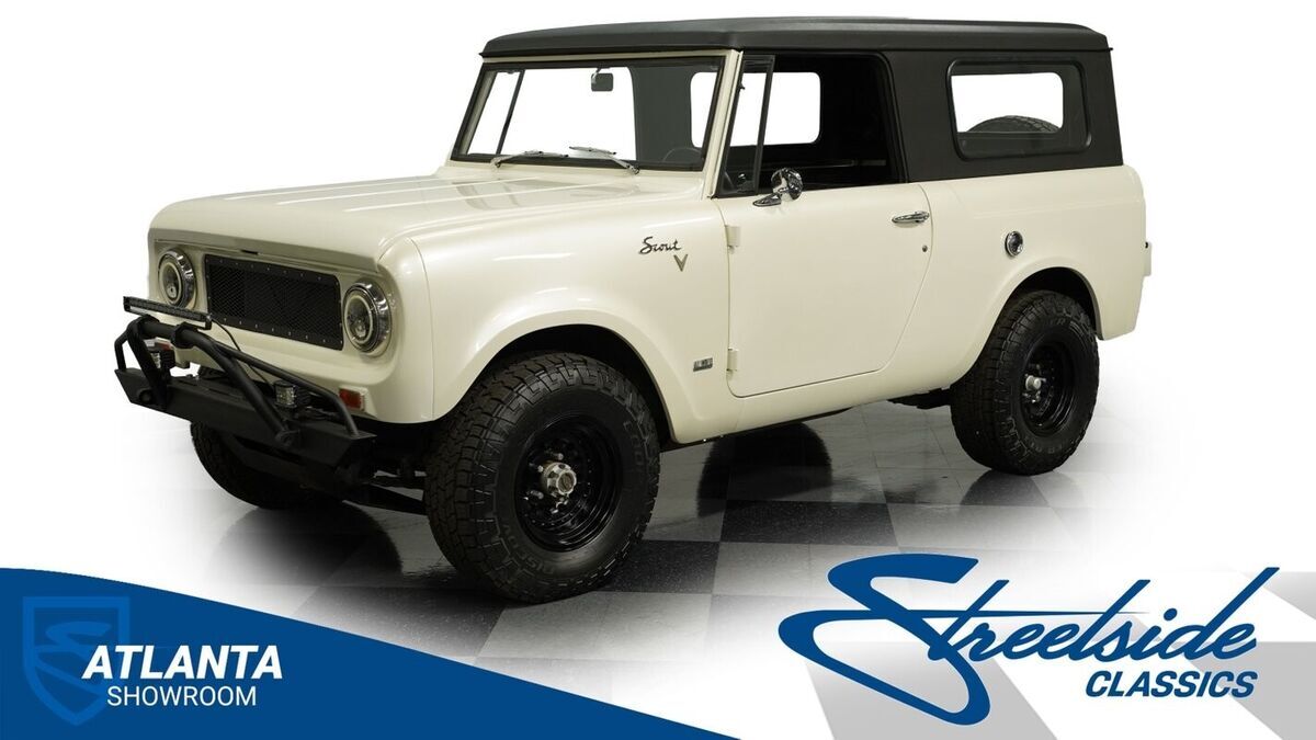 classic vintage chrome harvester scout 266 v8 manual transmission 1968 International Harvester Scout 800