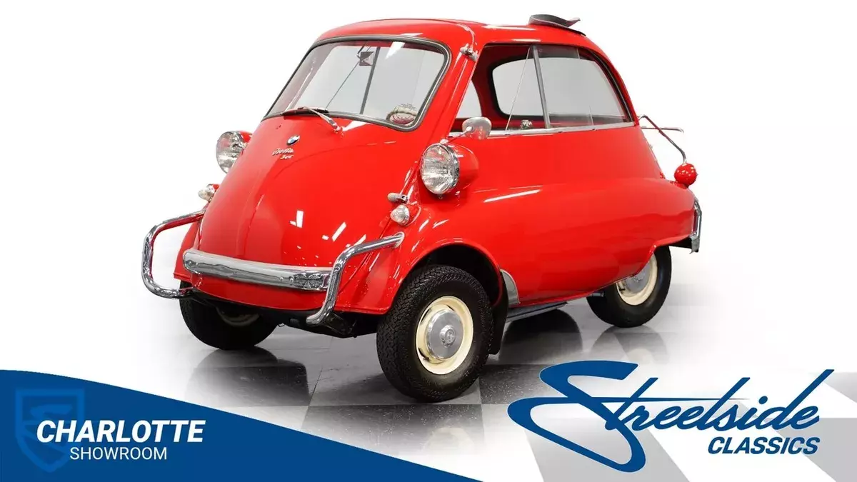 classic vintage chrome import compact Steve Urkel Family Matters German Italian 1958 BMW Isetta 300