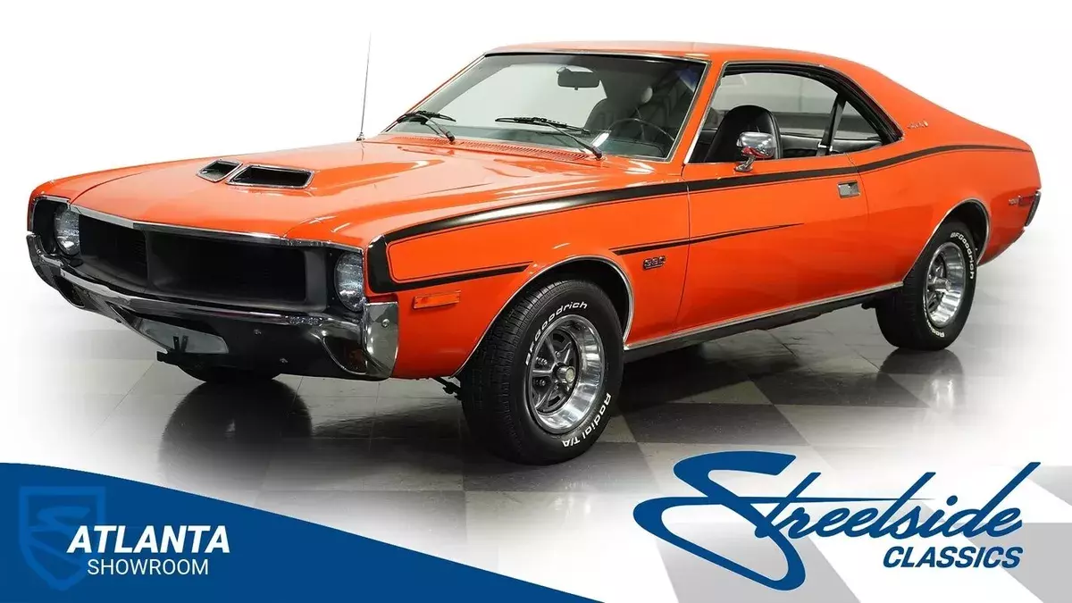 classic vintage chrome javelin amc 390 v8 auto transmission 1970 AMC Javelin SST