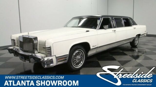 classic vintage chrome limo limousine luxury 460 v8 auto transmission white 1975 Lincoln Continental Limousine