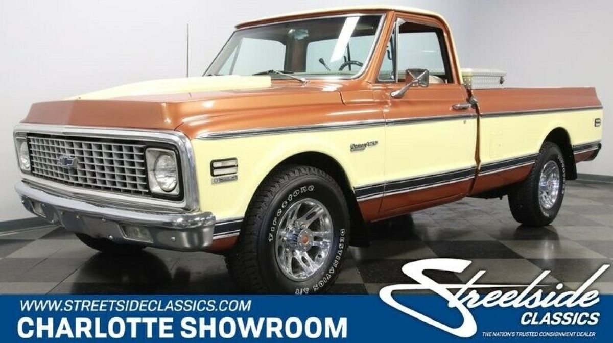 classic vintage chrome long bed truck Chevy sbc automatic 2 tone HD 1972 Chevrolet Other Pickups Custom