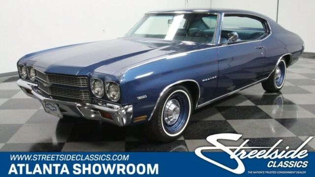 classic vintage chrome ls3 restomod 6.2 liter flowmaster 6 speed auto fathom blu 1970 Chevrolet Chevelle Malibu Restomod