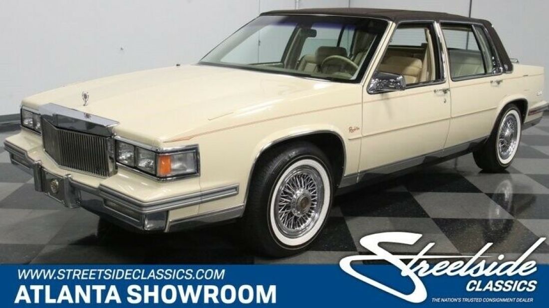 classic vintage chrome luxury 4.1 liter v8 auto transmission light driftwood 1986 Cadillac DeVille